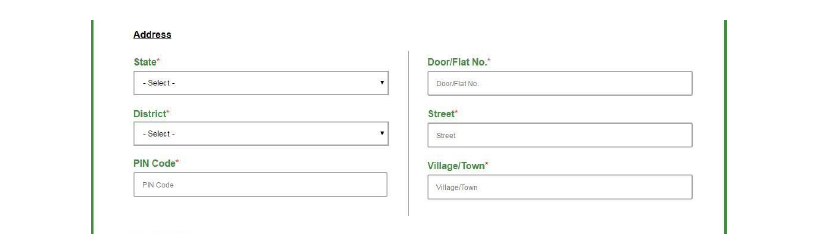 Address Capture Screen